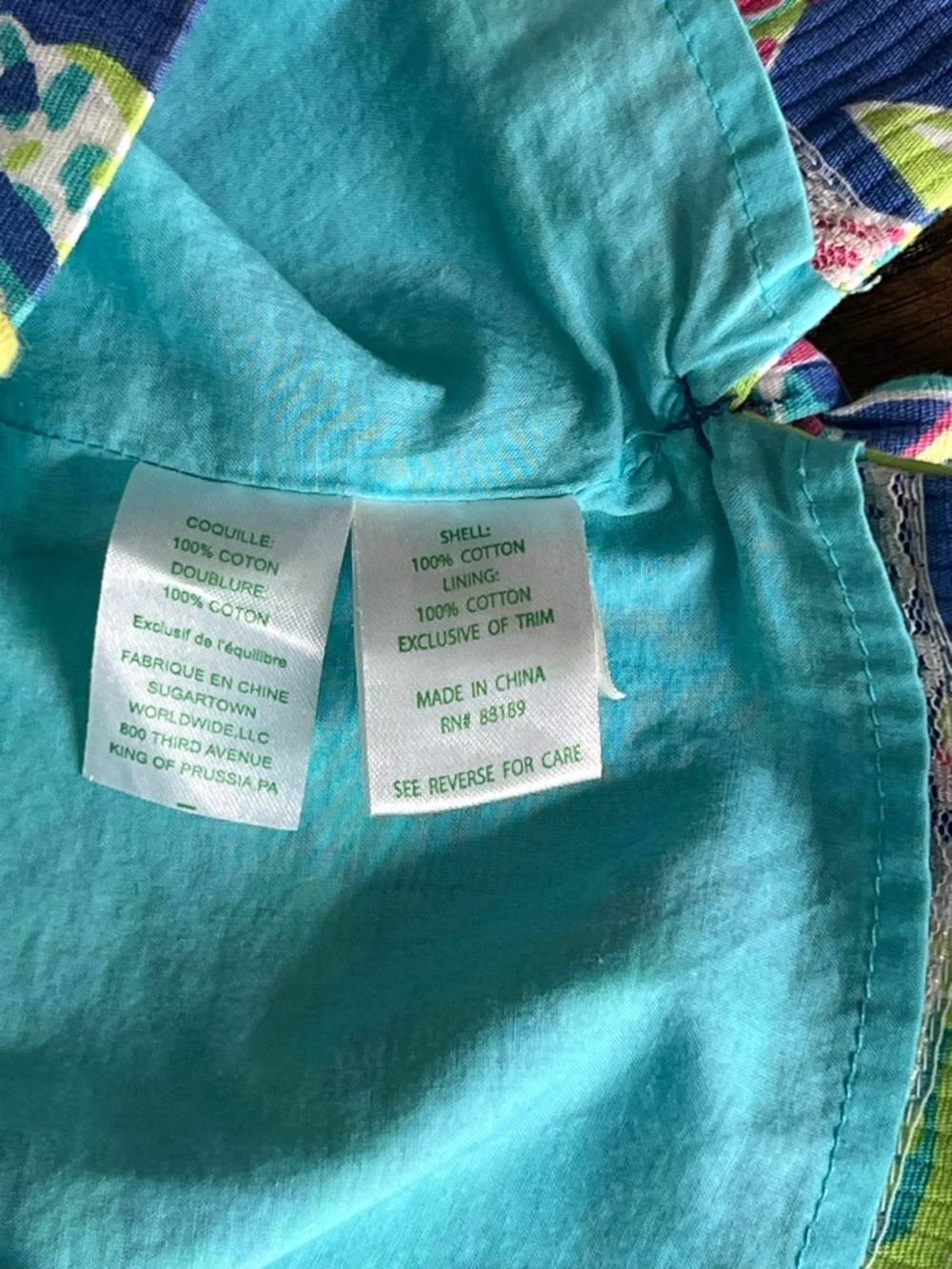 Lilly Pulitzer Neon Paisley Sheath Dress in Blue and Yellow - 2 - Picture 13 of 14